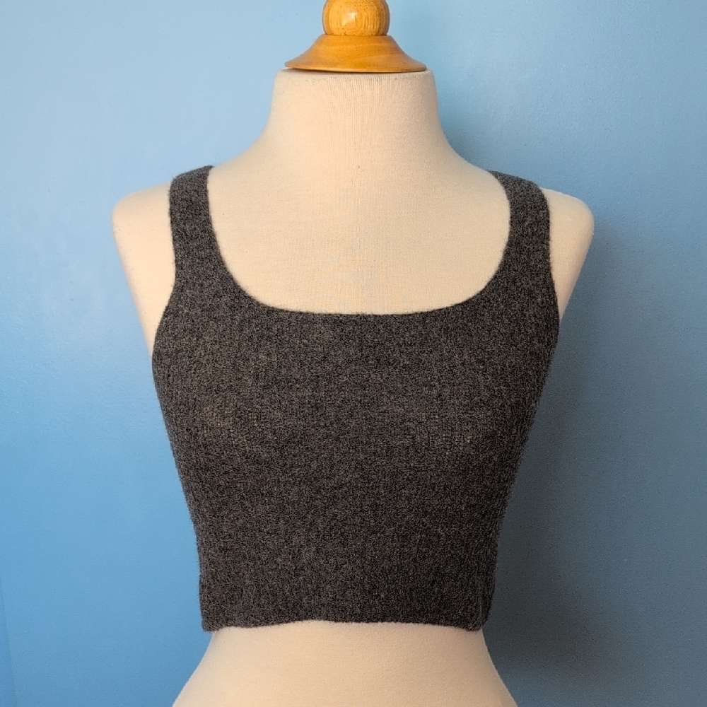 NWT Everlane Wool Yak Blend Fuzzy Cropped Tank Top Size XS